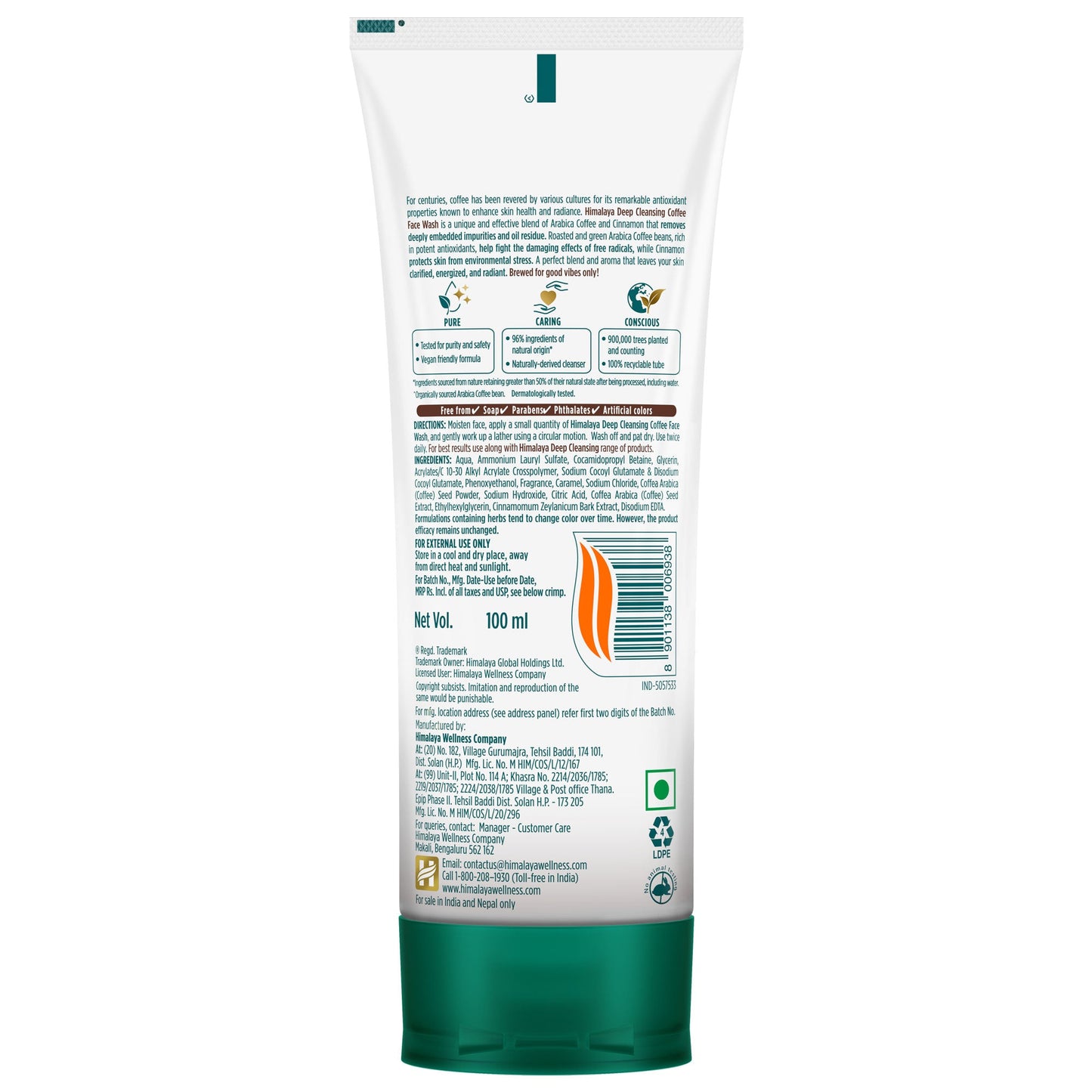 Deep Cleansing Coffee Face Wash 100ml