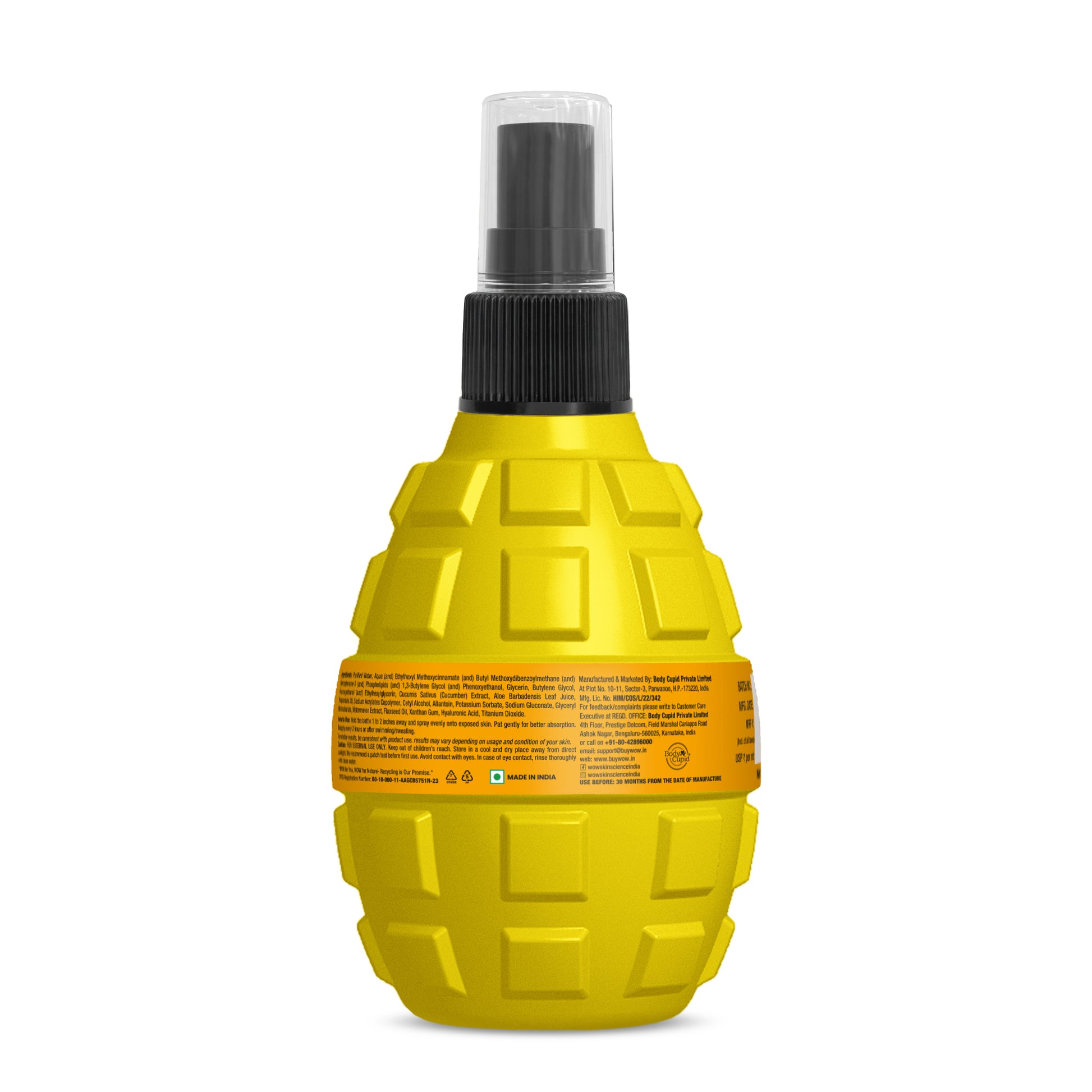 Wow Skin Science Sunscreen Spray Spf 50 100ml