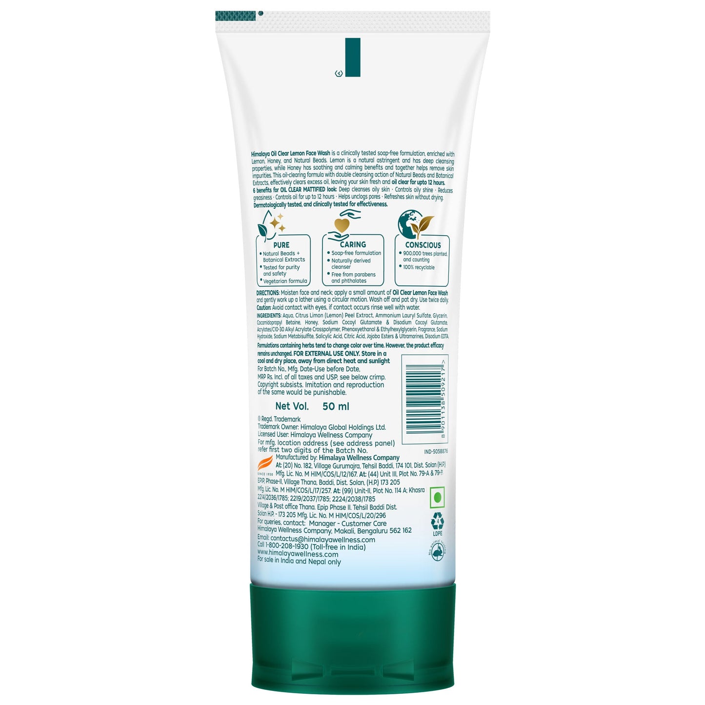 Oil Clear Lemon Face Wash 50ml