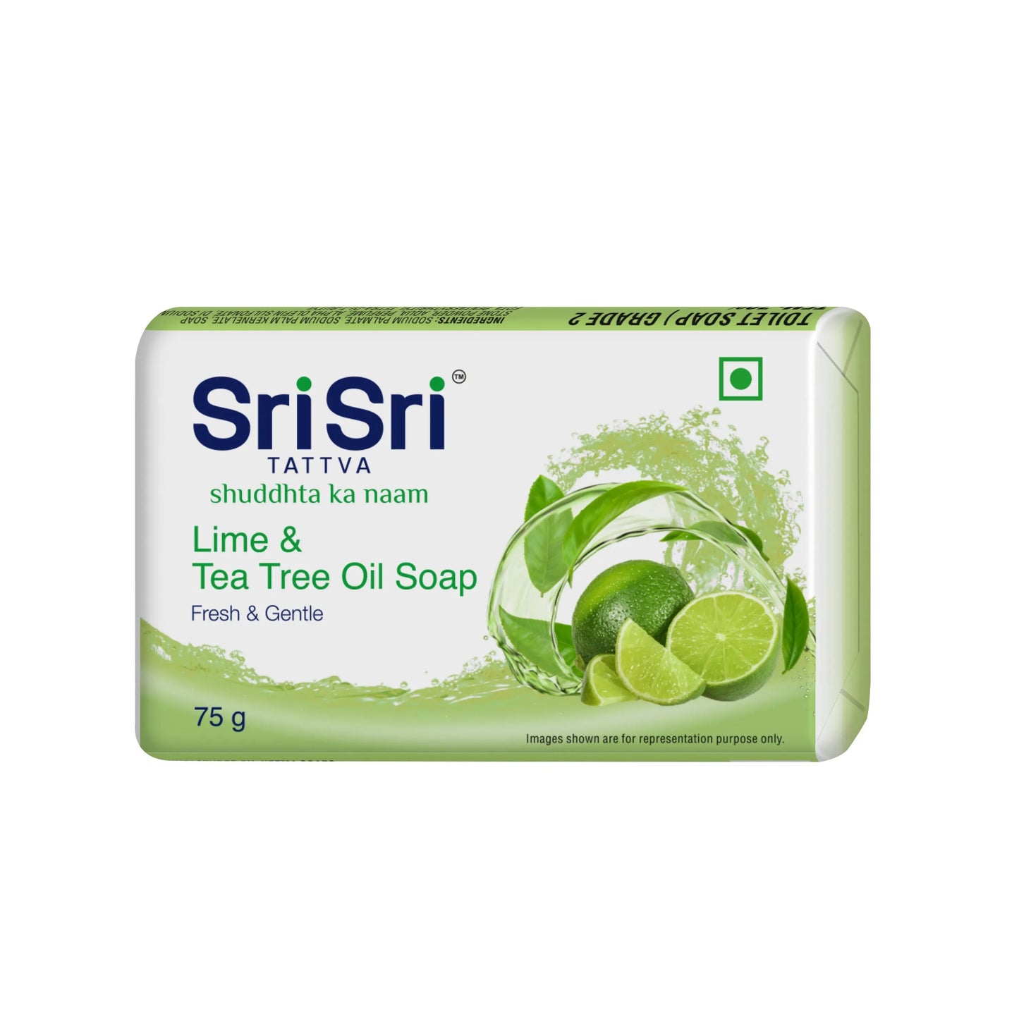 Lime & Tea Tree Oil Soap | Fresh & Gentle | Buy 3 Get 1 Free | 75 g Each 3G