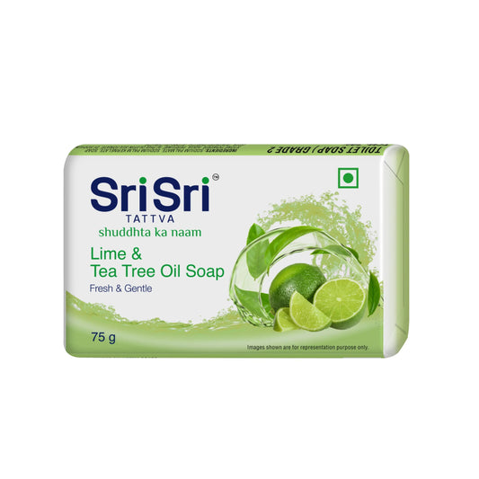 Lime & Tea Tree Oil Soap | Fresh & Gentle | Buy 3 Get 1 Free | 75 g Each 3G