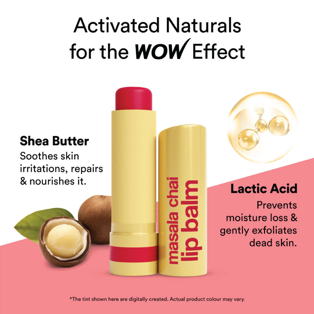 Masala Chai Lip Balm Moisture Seal & Nostalgic Flavor Shine 4gm