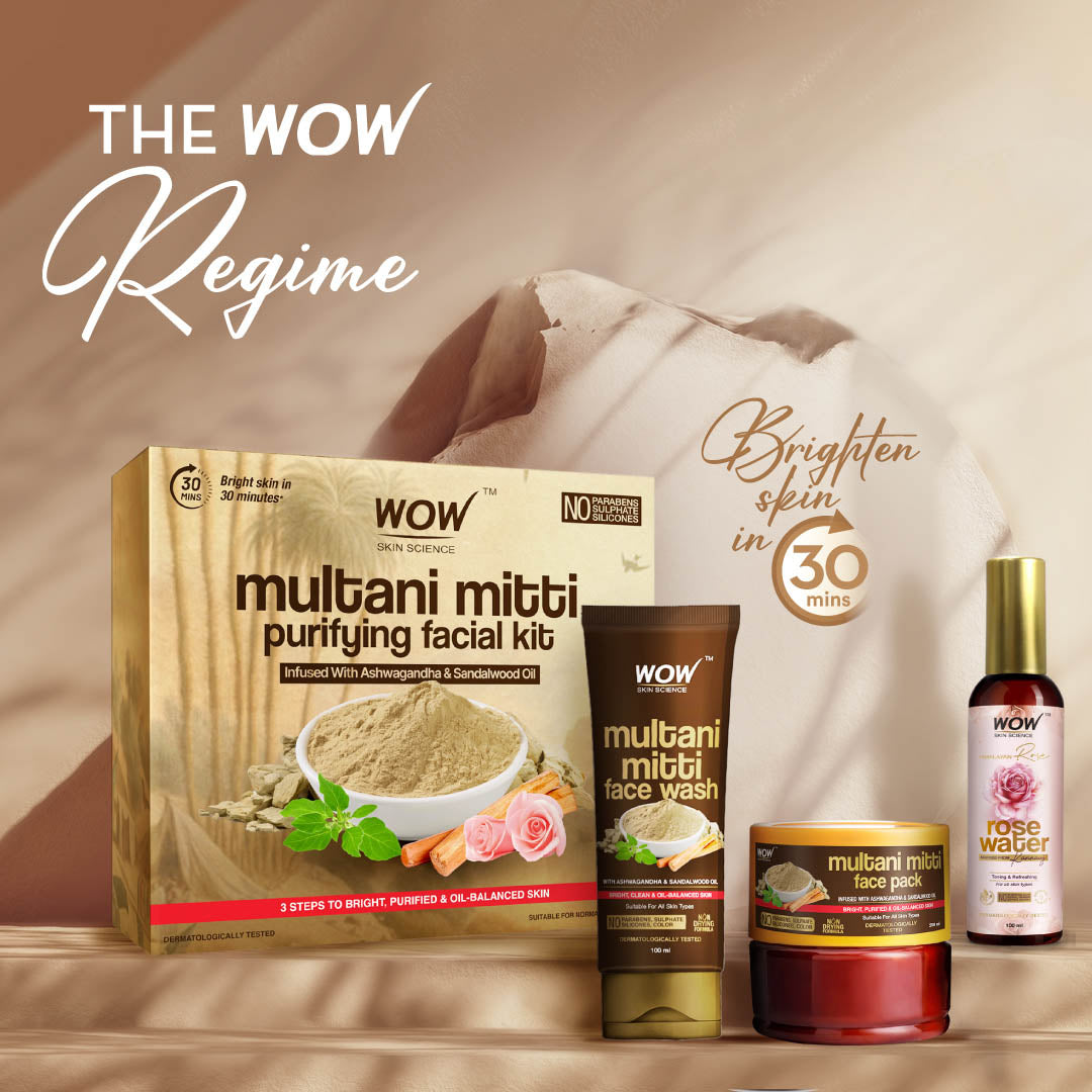Multani Mitti Face Pack All Skin Types Controls Excess Oil Cleanses Brightens Purifies Skin Face Pac 200ml