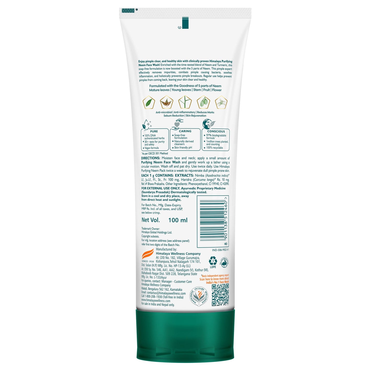 Himalaya Purifying Neem Face Wash 300ml