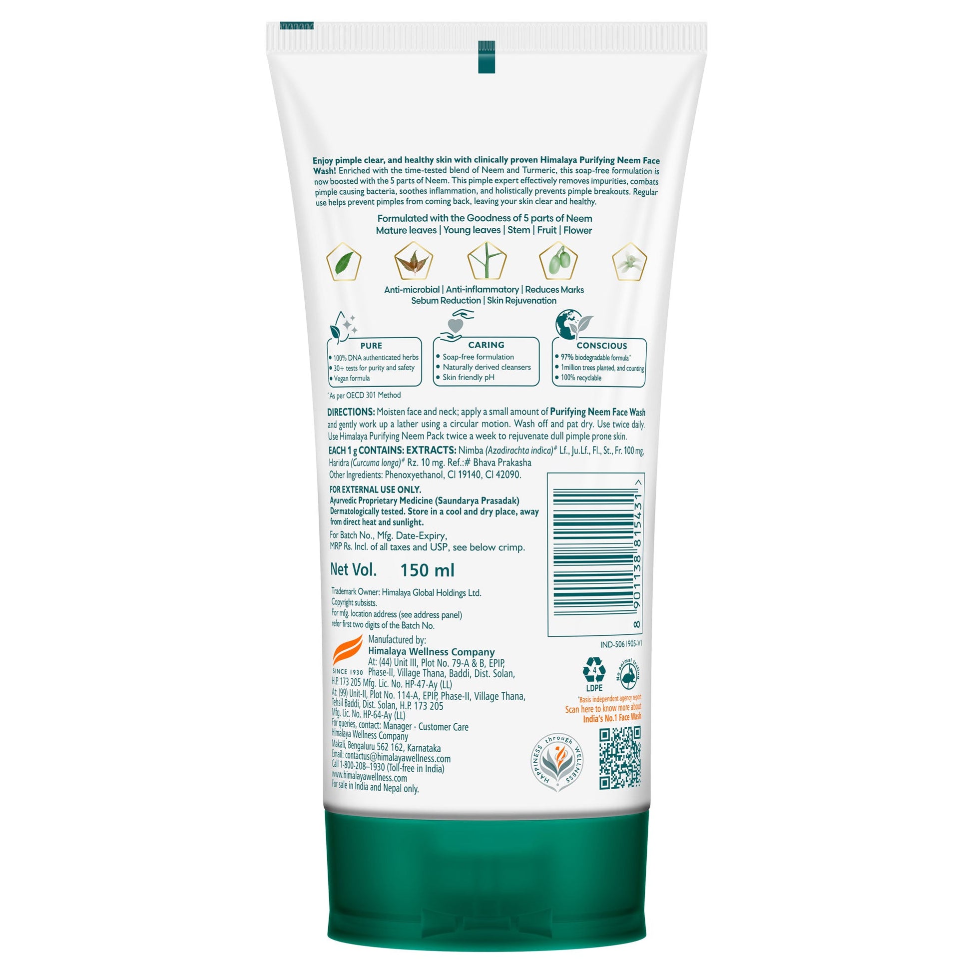 Himalaya Purifying Neem Face Wash 50ml