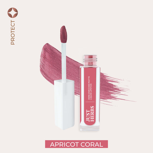 【Just Herbs】 Herb-enriched Matte Liquid Lipstick 07 Apricot Coral