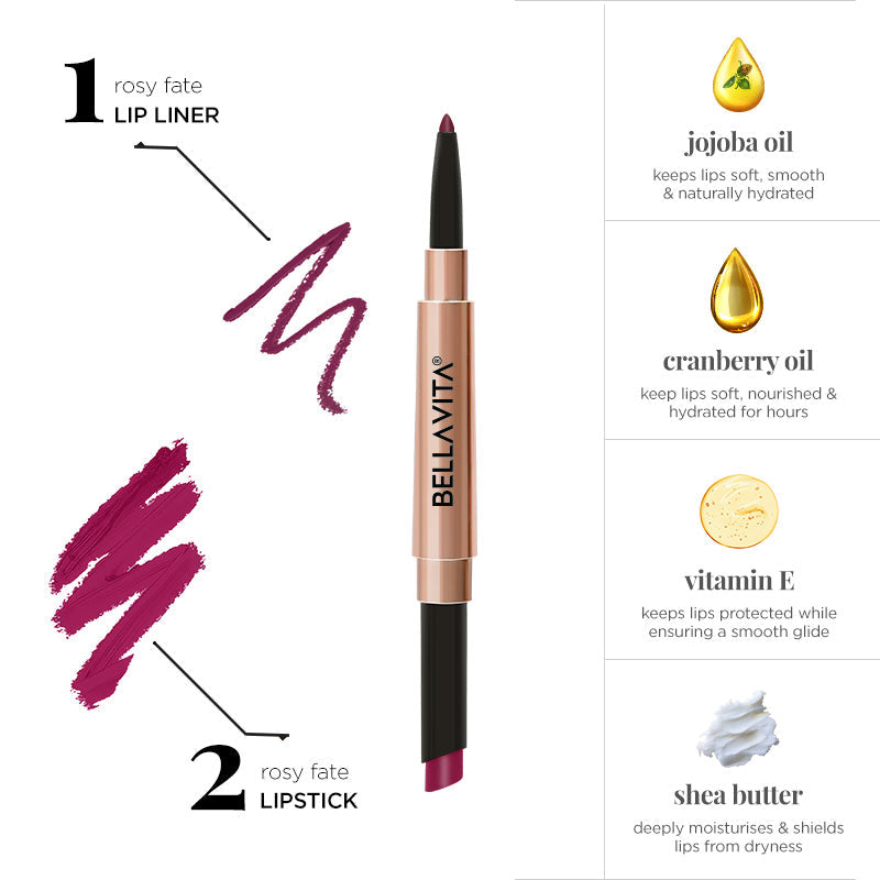 TWIN FLAME- LIPSTICK & LIP LINER DUO