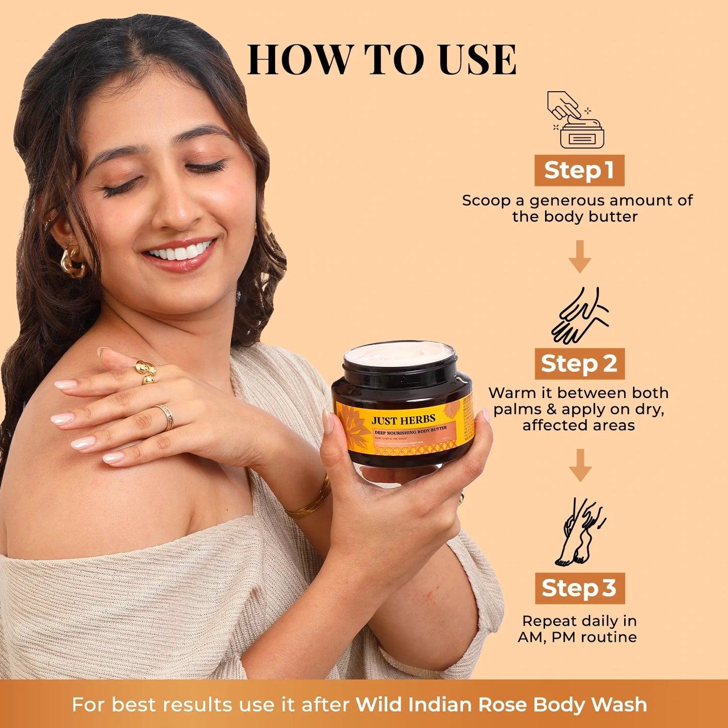 Pure Ghee & 24K Gold Deep Nourishing Body Butter 250ml