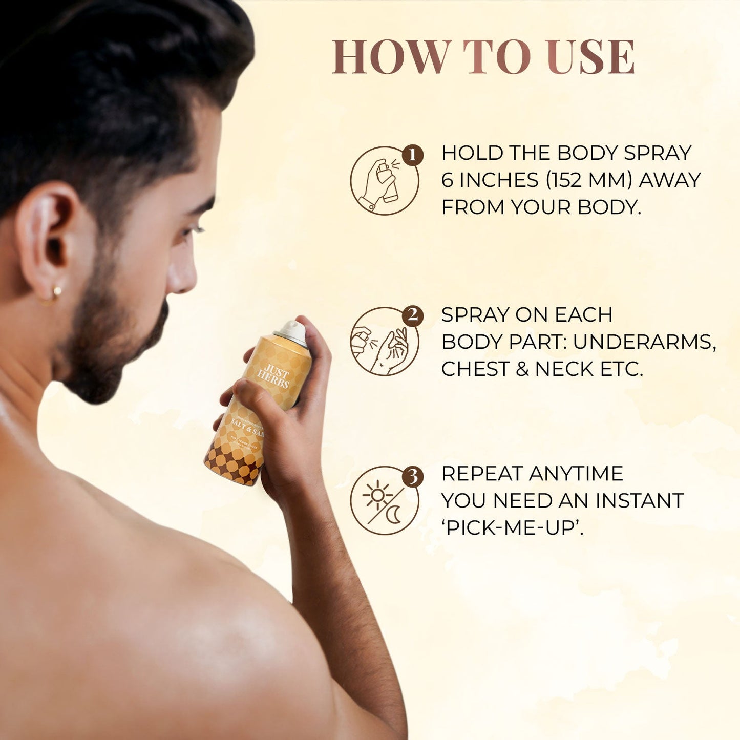 Long Lasting Salt and Sand Deodorant Body Spray For Men & Women 150ml