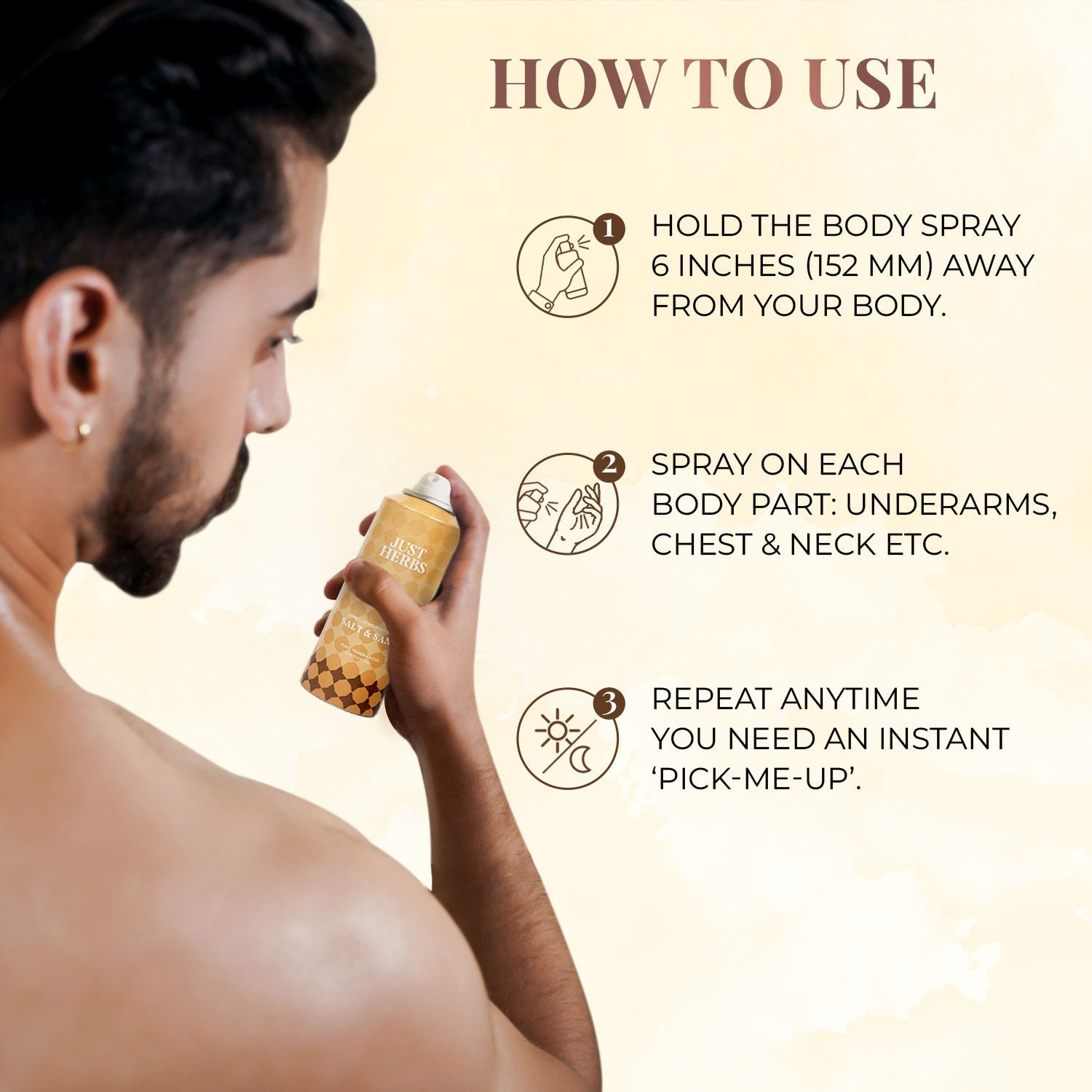 Long Lasting Salt and Sand Deodorant Body Spray For Men & Women 150ml