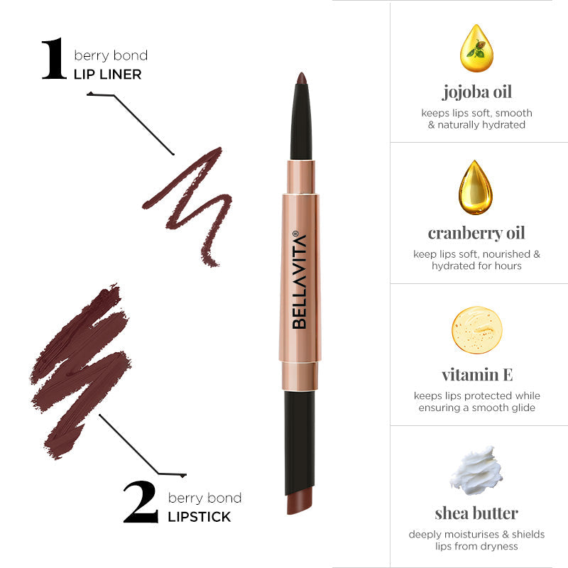 TWIN FLAME- LIPSTICK & LIP LINER DUO