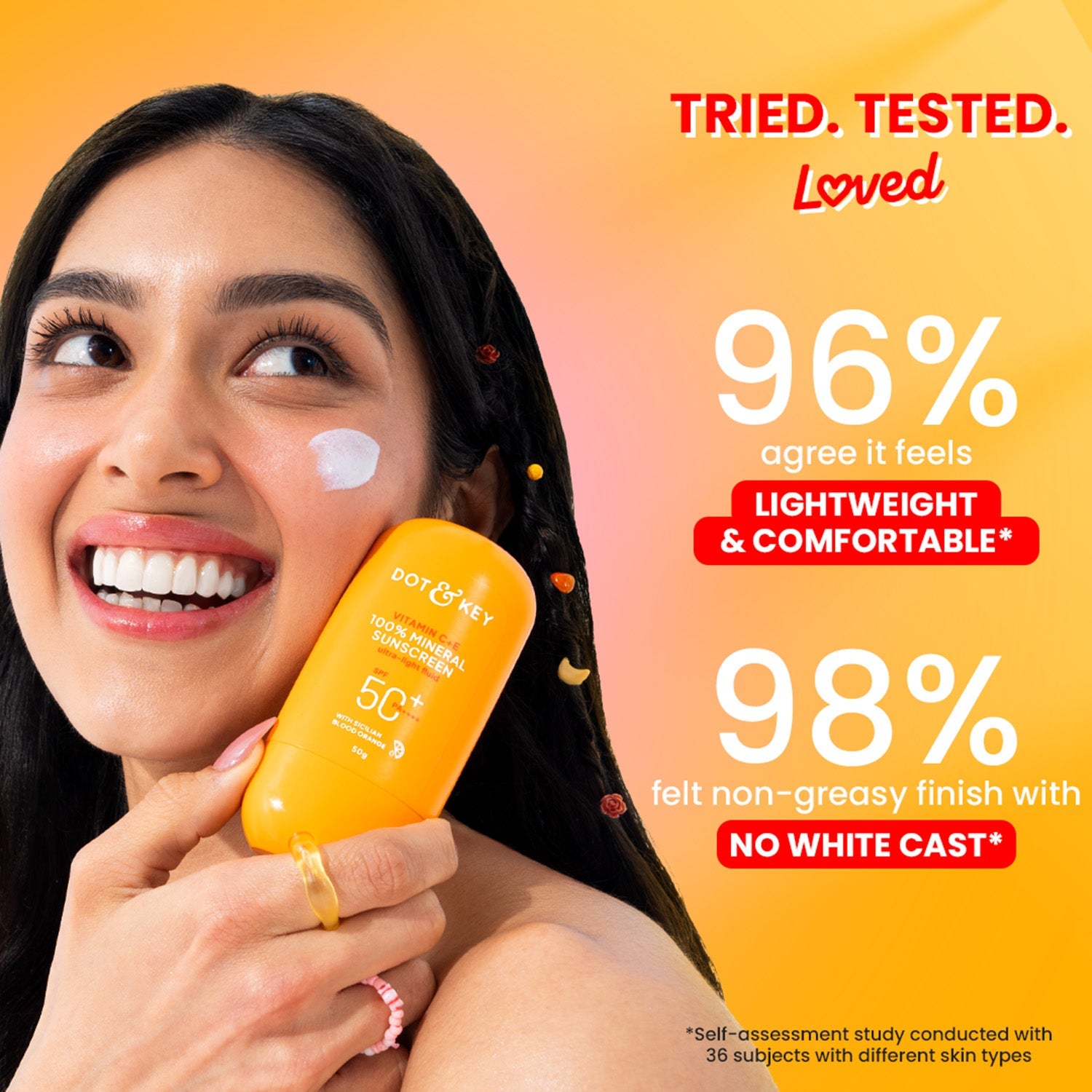 Vitamin C + E 100% Mineral Sunscreen IN-VIVO tested SPF 50+, PA++++ 50g