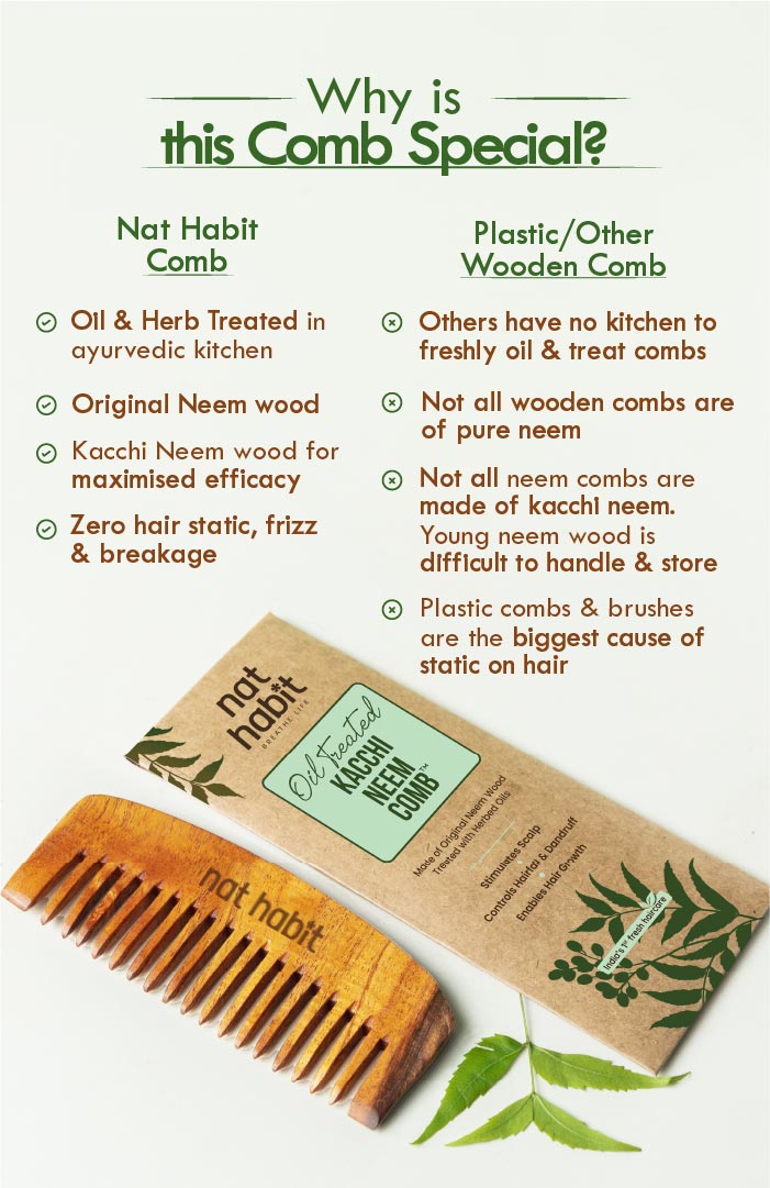 Kacchi Neem Bounce Comb 2個セット
