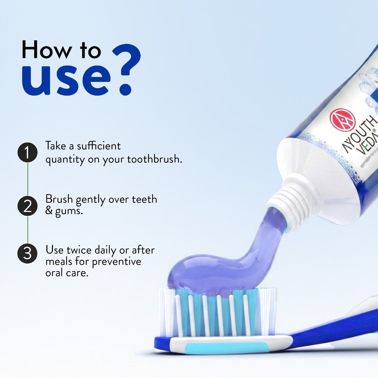 Mint Gel Toothpaste Net qty.- 100 g each set of 2 100g
