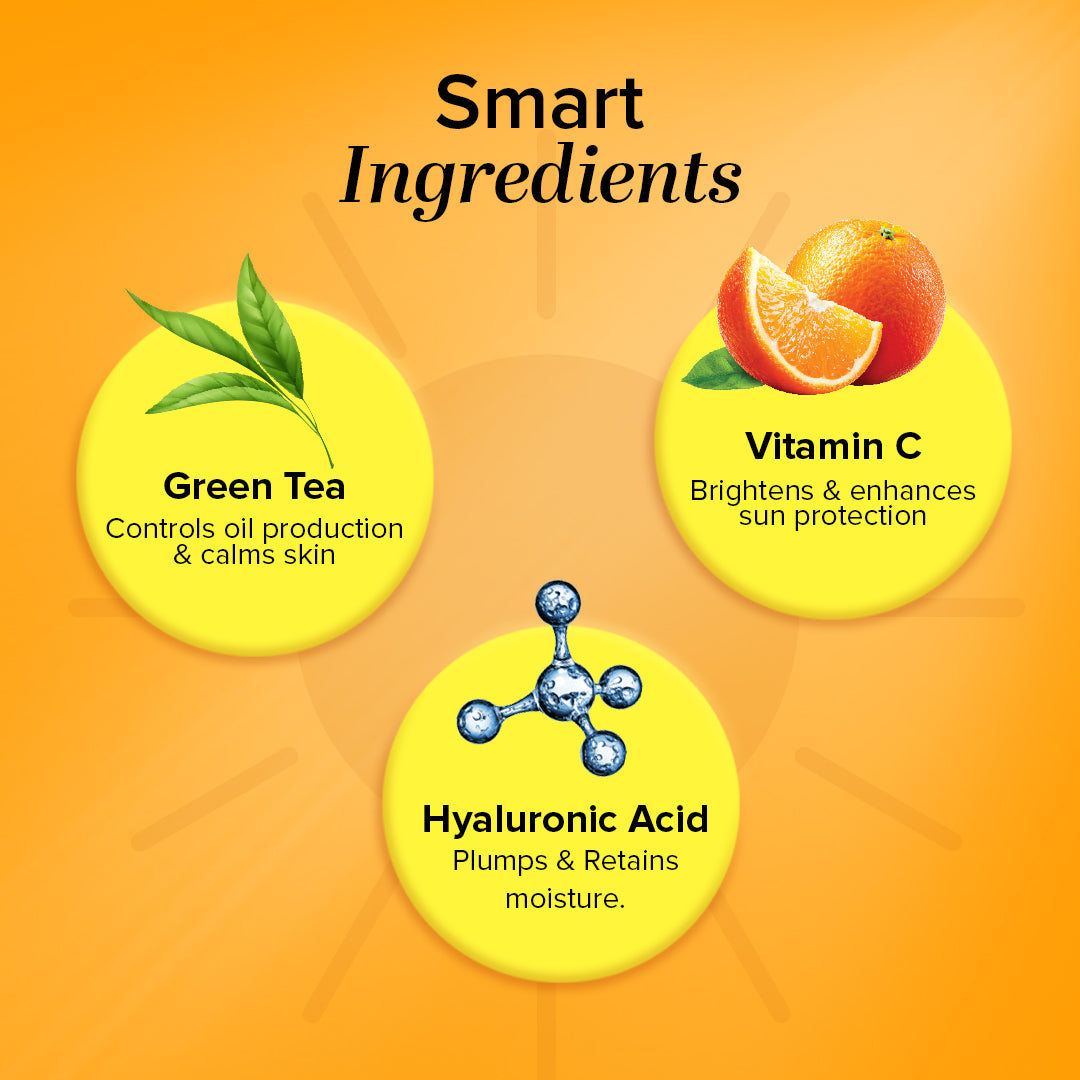Vitamin C + Hyaluronic Acid Sunscreen Aqua Gel with Green Tea - SPF 50 100ml
