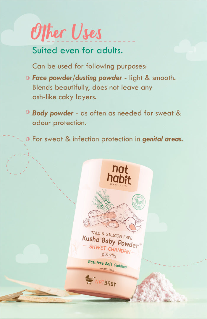 Kusha Baby Powder - Shwet Chandan 150g × 1
