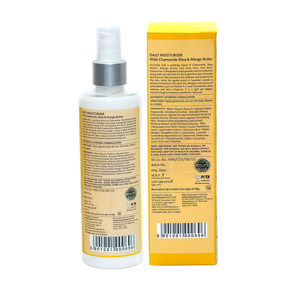 Daily Moisturizer with Chamomile, Shea & Mango Butter
