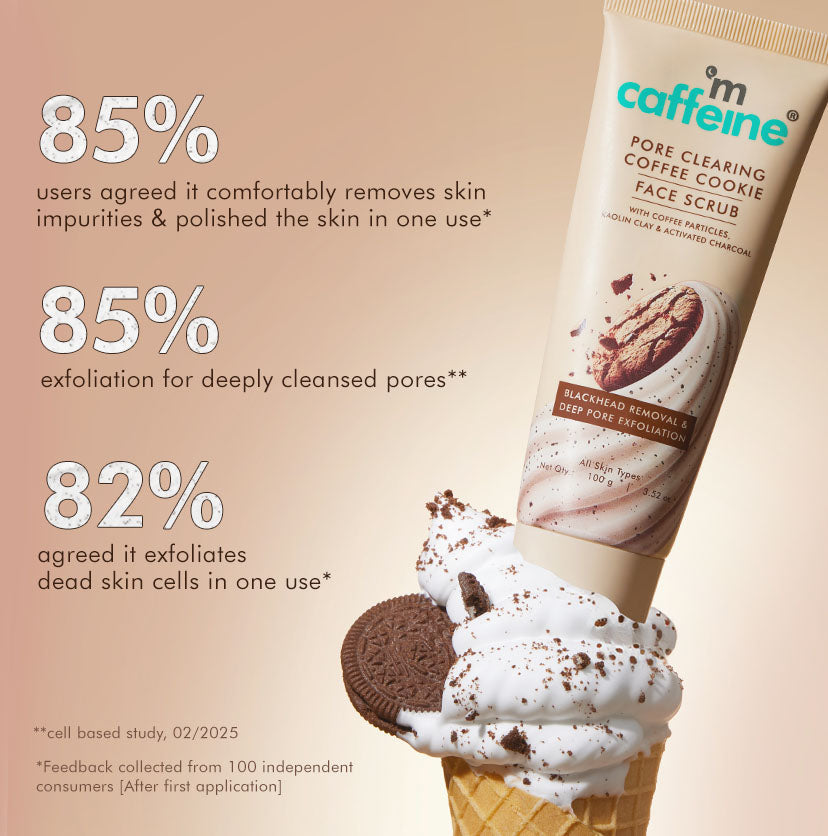 Pore Clear Coffee Cookie Face Scrub- 100gm