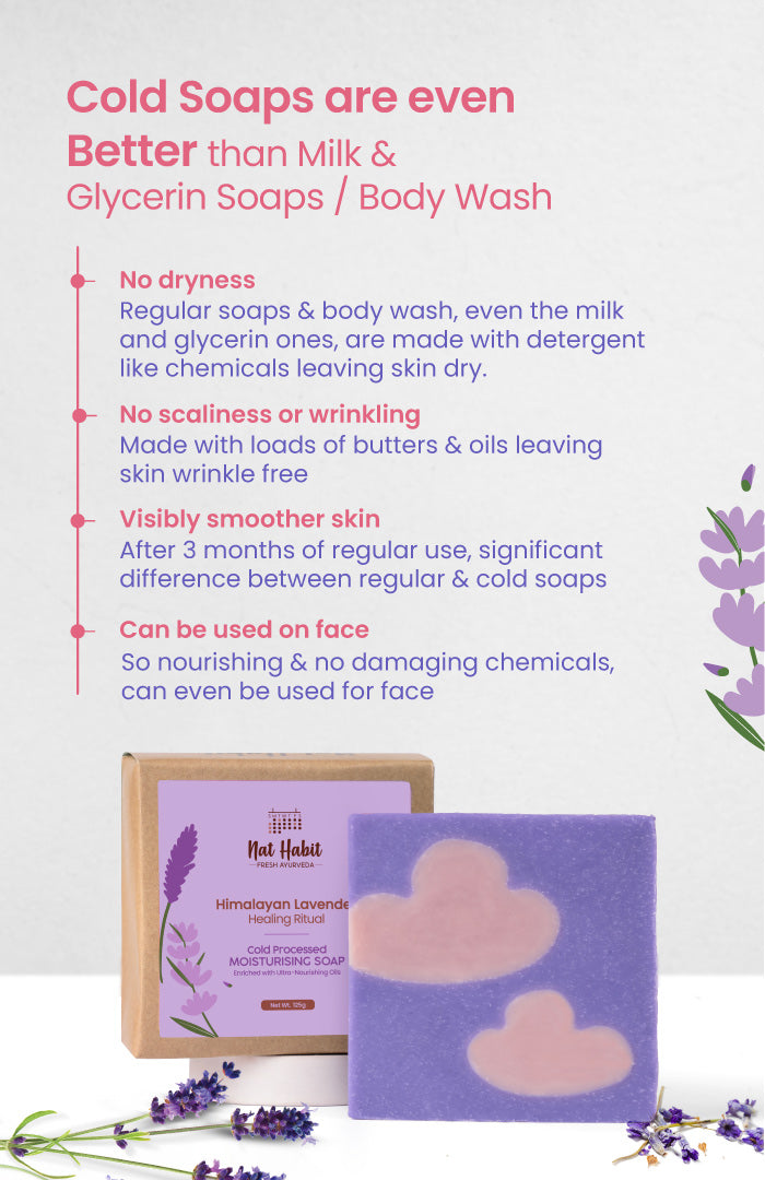Cold Processed Himalayan Lavender Moisturising Soap 125g × 2個パック
