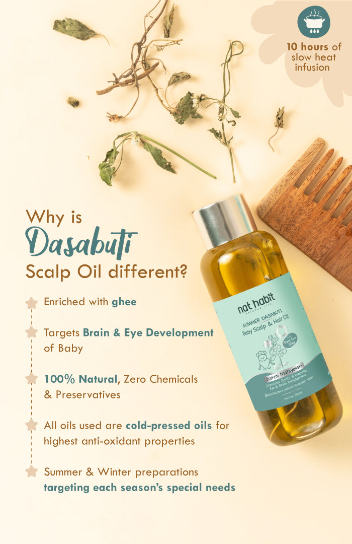 Brahmi Matsyakshi Summer Baby Hair & Scalp Oil 110ml