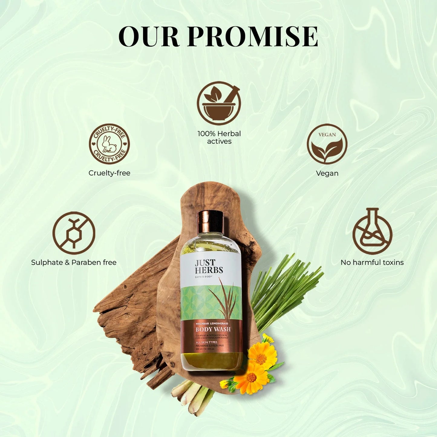 Malabar Lemongrass Body Wash 300ml