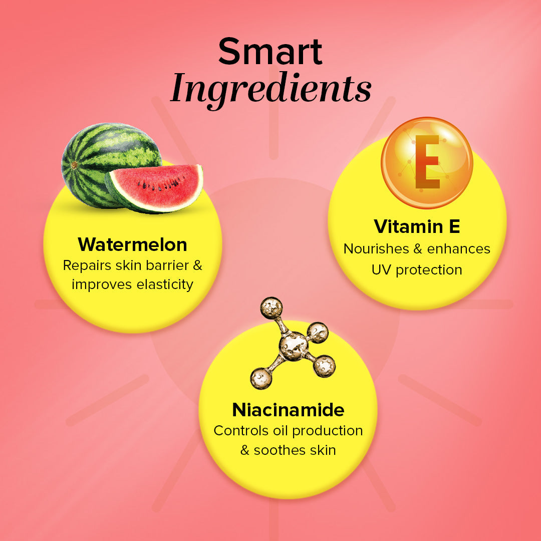 Watermelon + Niacinamide Sunscreen Aqua Gel SPF 50 PA+++ 100gm