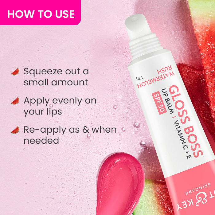 Vitamin C + E Gloss Boss Lip Balm In-Vivo Tested SPF 50+ PA+++ 