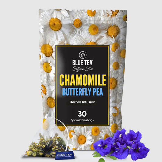 Chamomile Butterfly Pea Herbal Tea  - 30 Teabags 30 Tea Bags