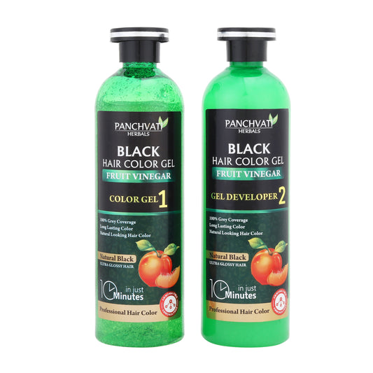 Fruit Vinegar Black Hair Color Gel 200ml x 2 Pack of 2