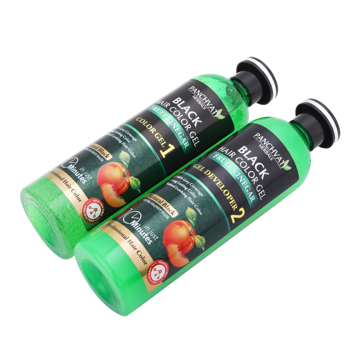 Fruit Vinegar Black Hair Color Gel 200ml x 2