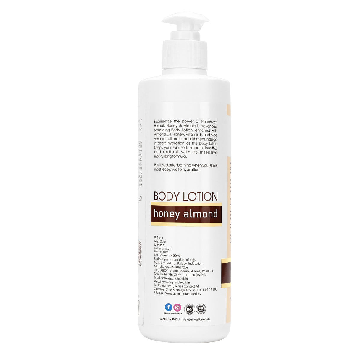 Honey Almond Body Lotion 400ml