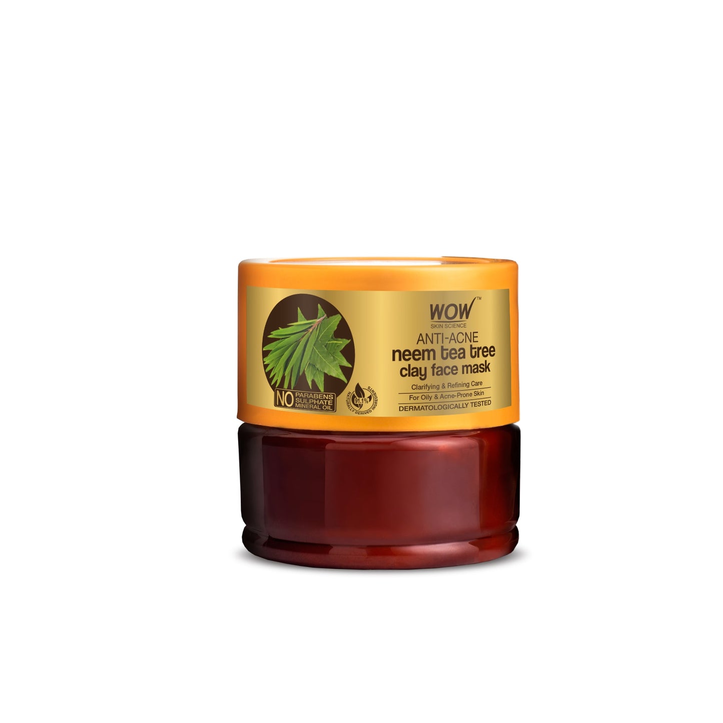 Neem & Tea Tree Oil Anti-Acne Clay Face Mask Controls Oil and Reduces 200ml