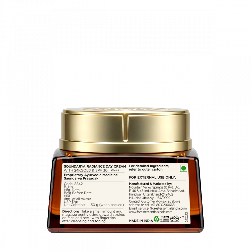 Soundarya Radiance Cream with 24K Gold & SPF 30 | PA++ 130 ml