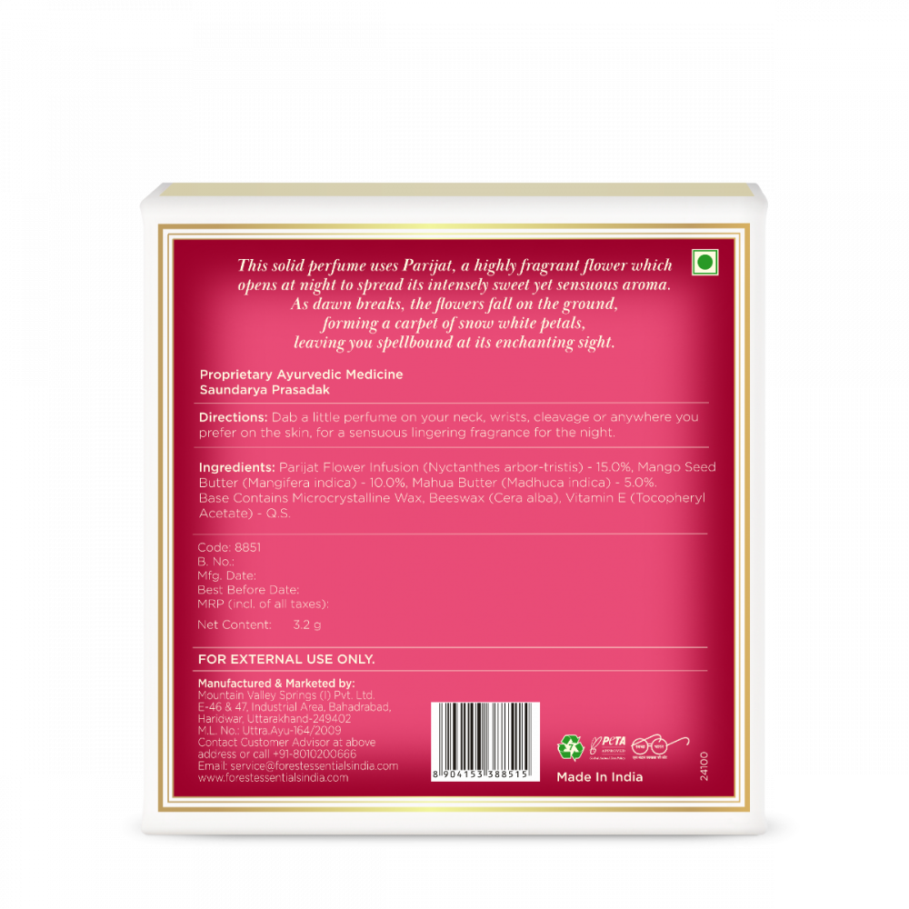 Solid Perfume Parijat 3.2g