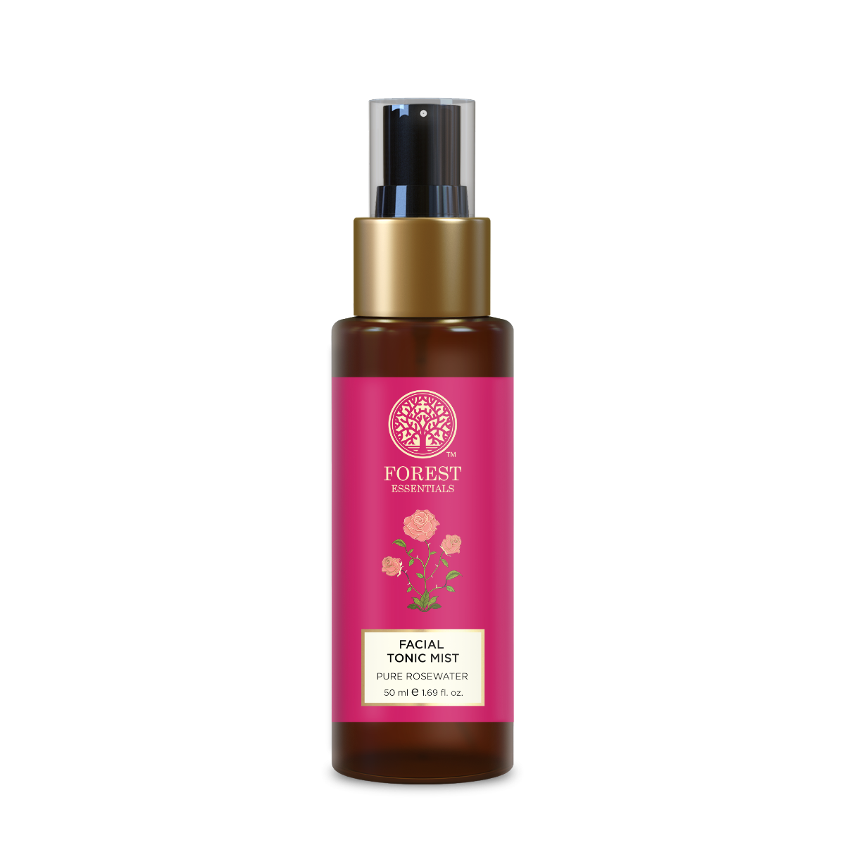 Travel Size Facial Tonic Mist Pure Rosewater 40 ml
