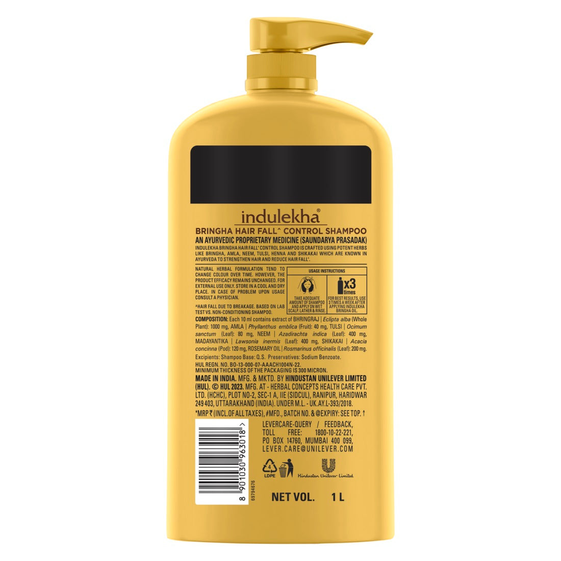 Bringha Ayurvedic Shampoo 1L