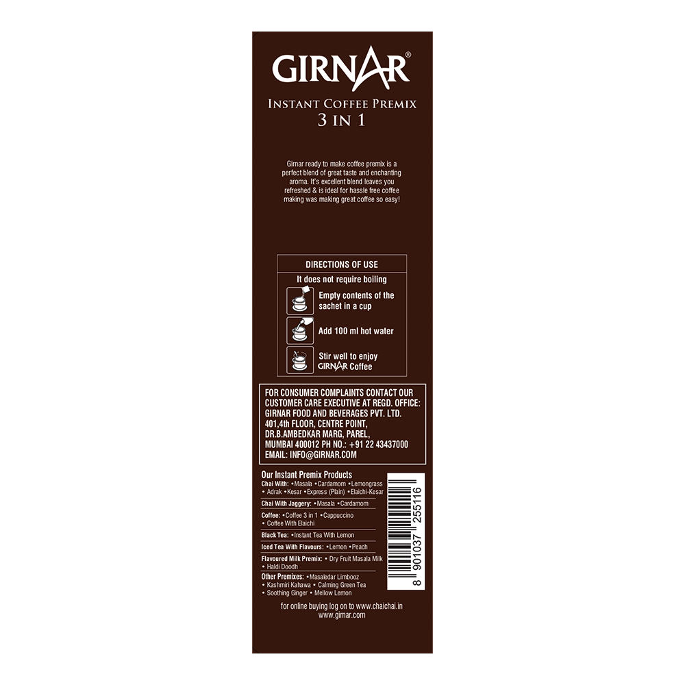 Instant Premix 3 In 1 Coffee 36 Sachets