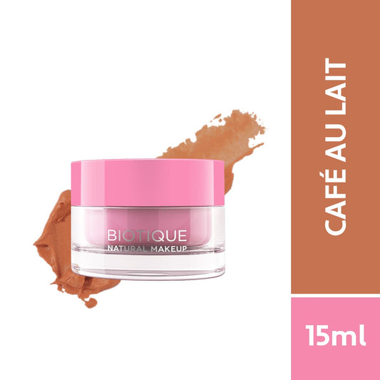 【Biotique】 Biotique Natural Makeup Starburst Matte Moussse Foundation, Caramel Mocha, 15ml Café au Lait