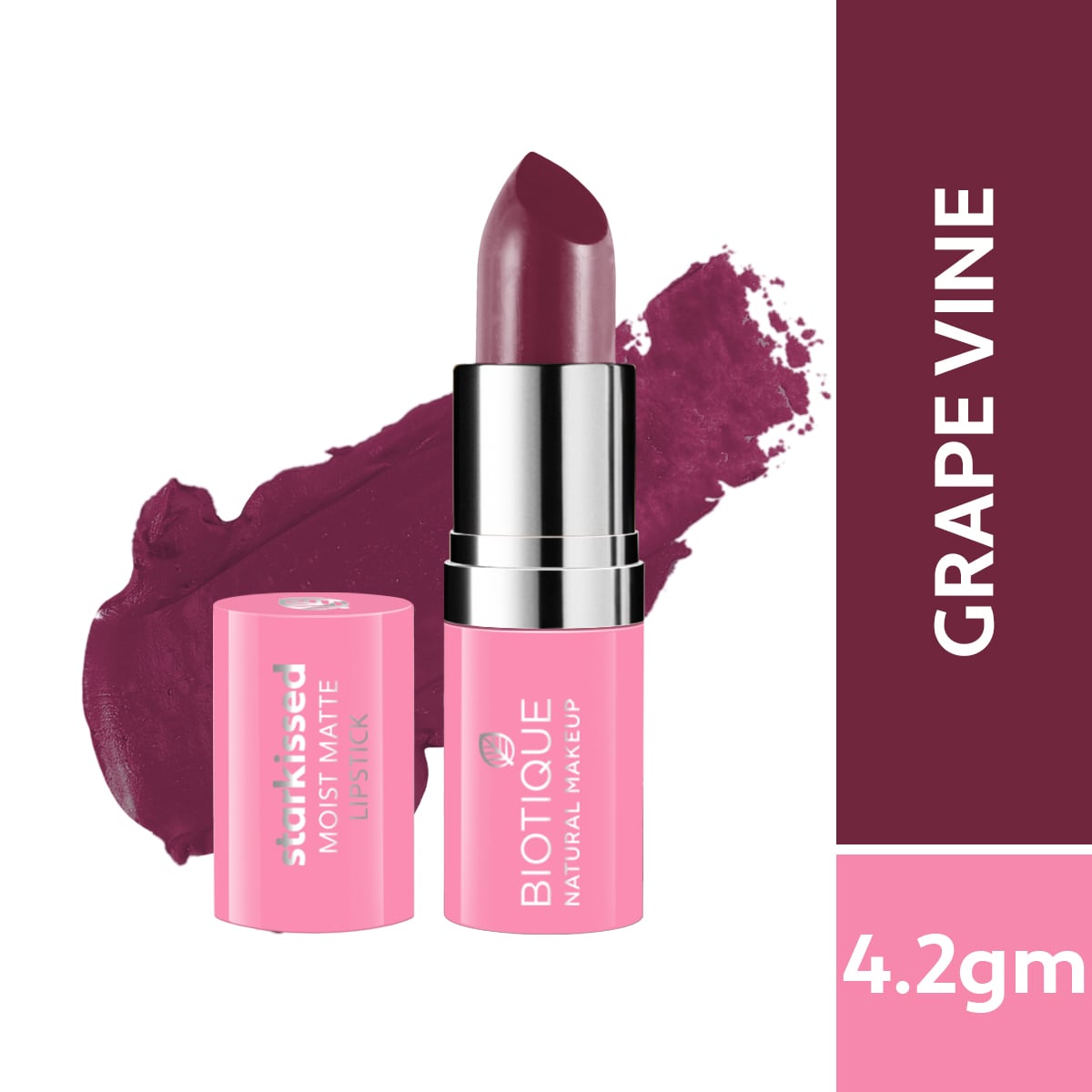 Biotique Natural Makeup Starkissed Moist Matte Lipstick, Date Night