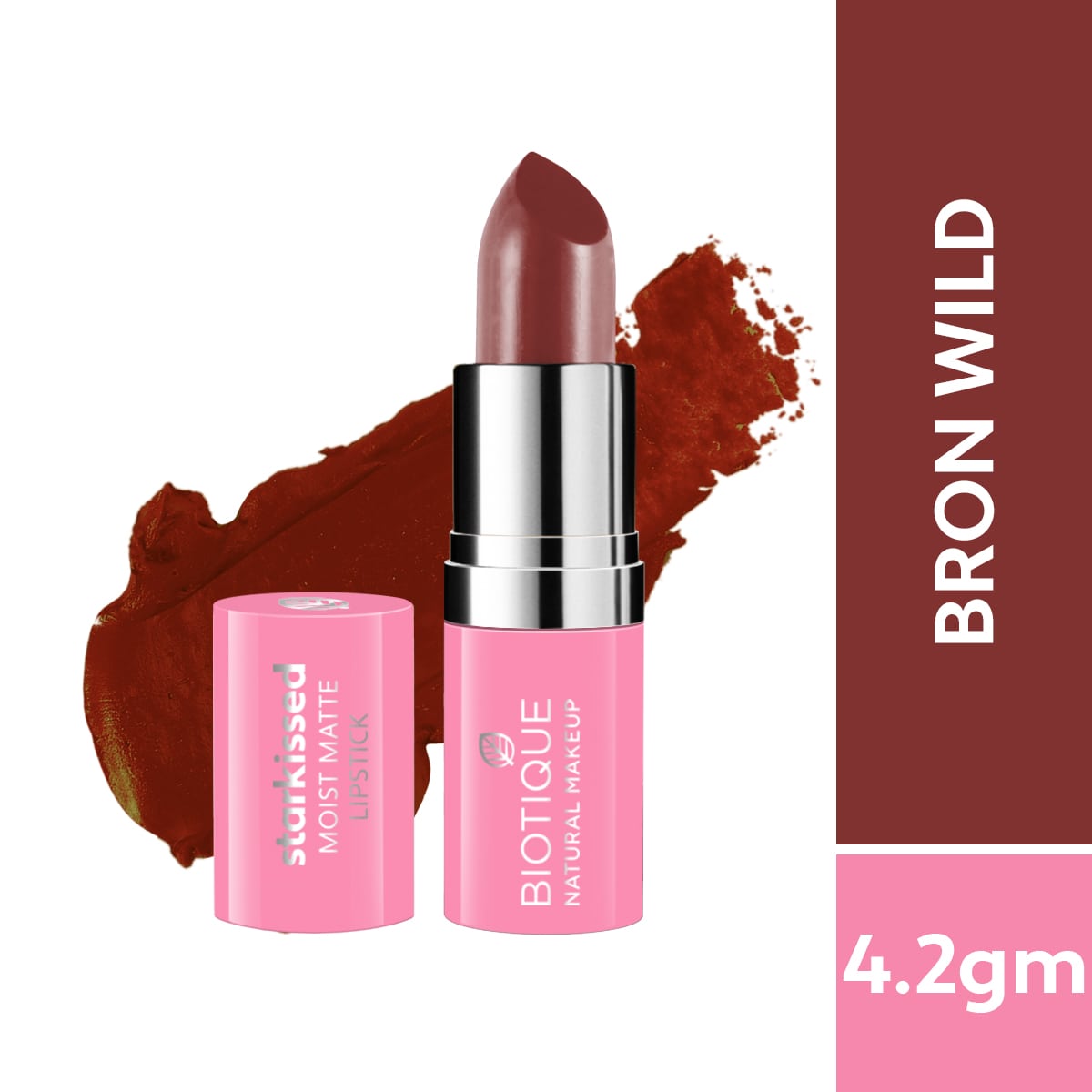 Biotique Natural Makeup Starkissed Moist Matte Lipstick, Date Night