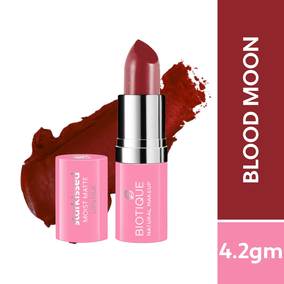 Biotique Natural Makeup Starkissed Moist Matte Lipstick, Date Night