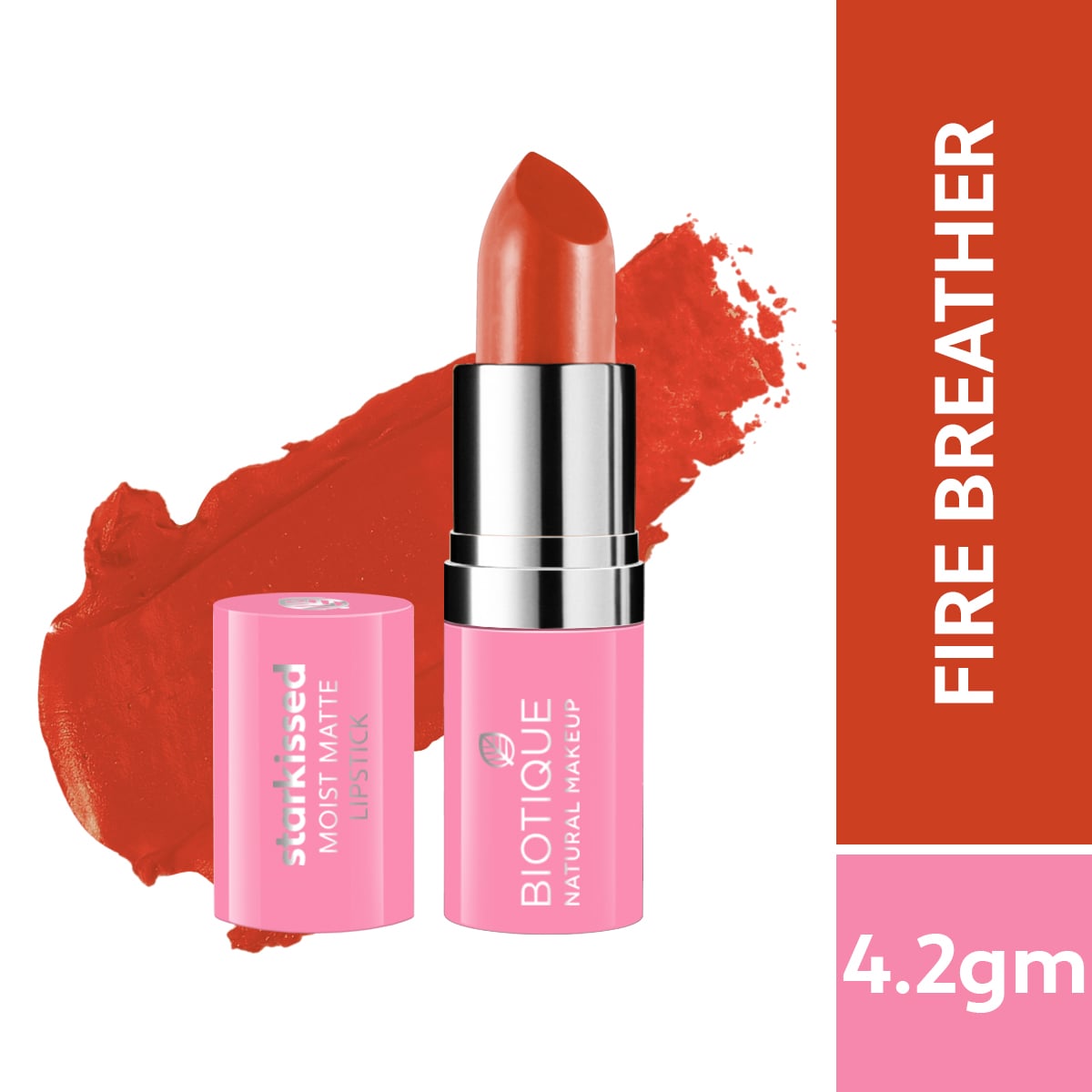 Biotique Natural Makeup Starkissed Moist Matte Lipstick, Date Night
