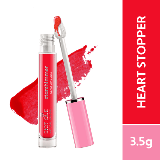 【Biotique】 Biotique Natural Makeup Starshimmer Glam Lipgloss- 3.5g Heart Beat (Heart Stopper)