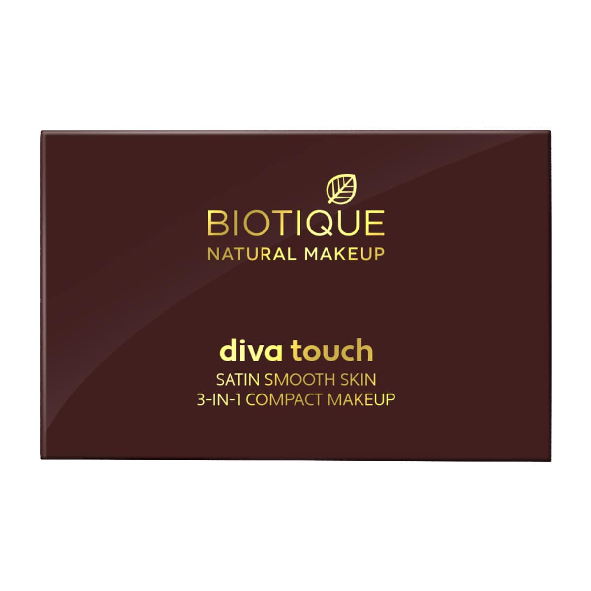 Biotique Natural Makeup Diva Satin Smooth 3-in-1 Compact Makeup, Creamy Oatmeal, 9g