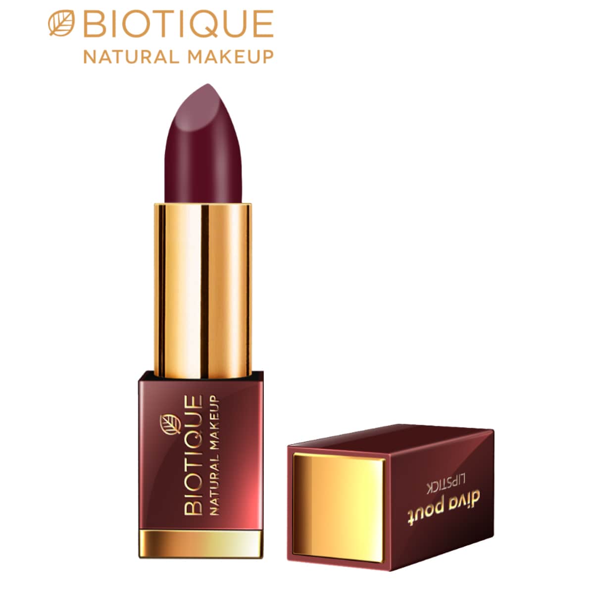 Biotique Natural Makeup Diva Pout Lipstick, Color Me Pink, 4g