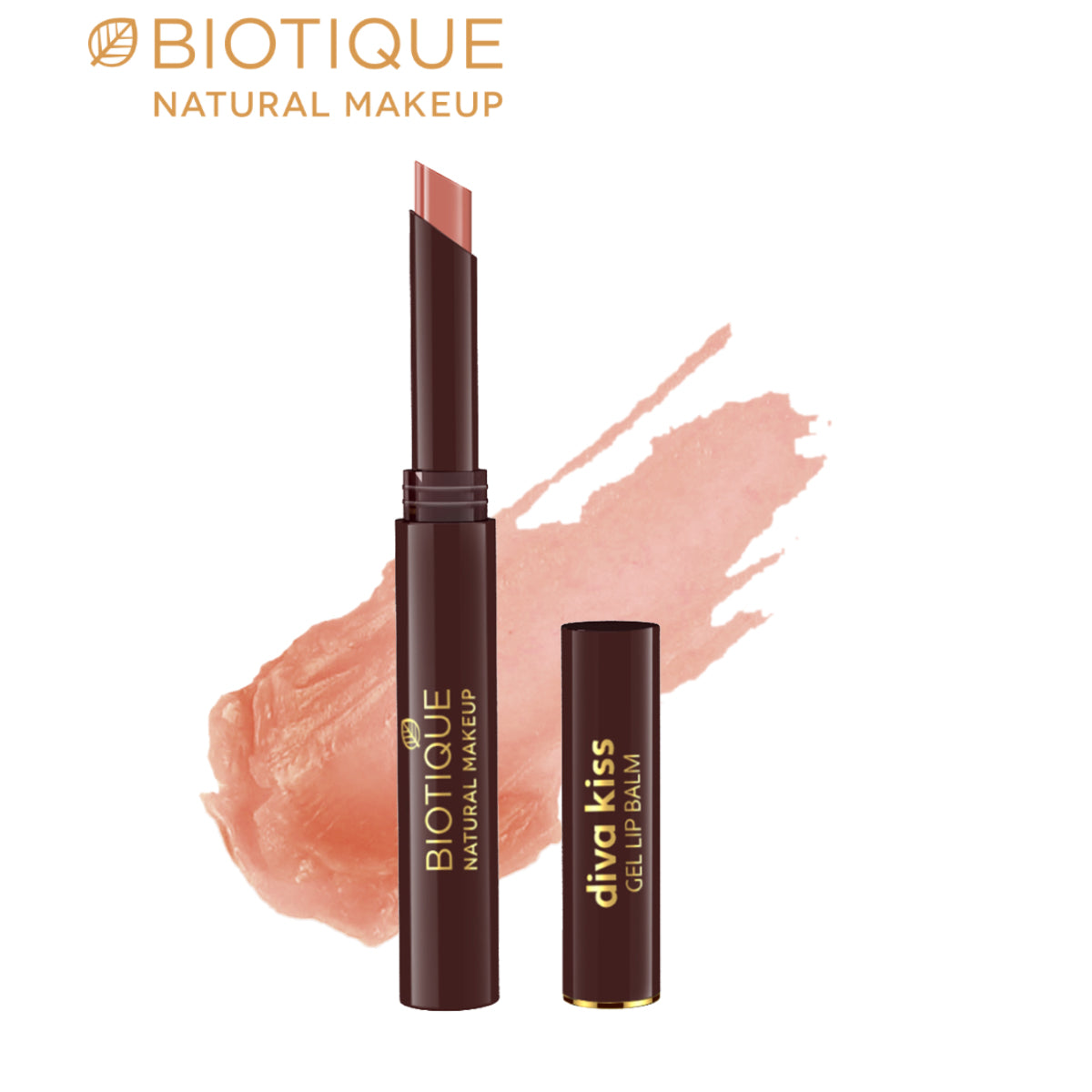 Biotique Natural Makeup Diva Kiss Gel Lip Balm, Grapefruit Punch Orange
