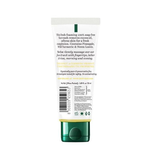 Pineapple Oil Control Foaming Face Wash