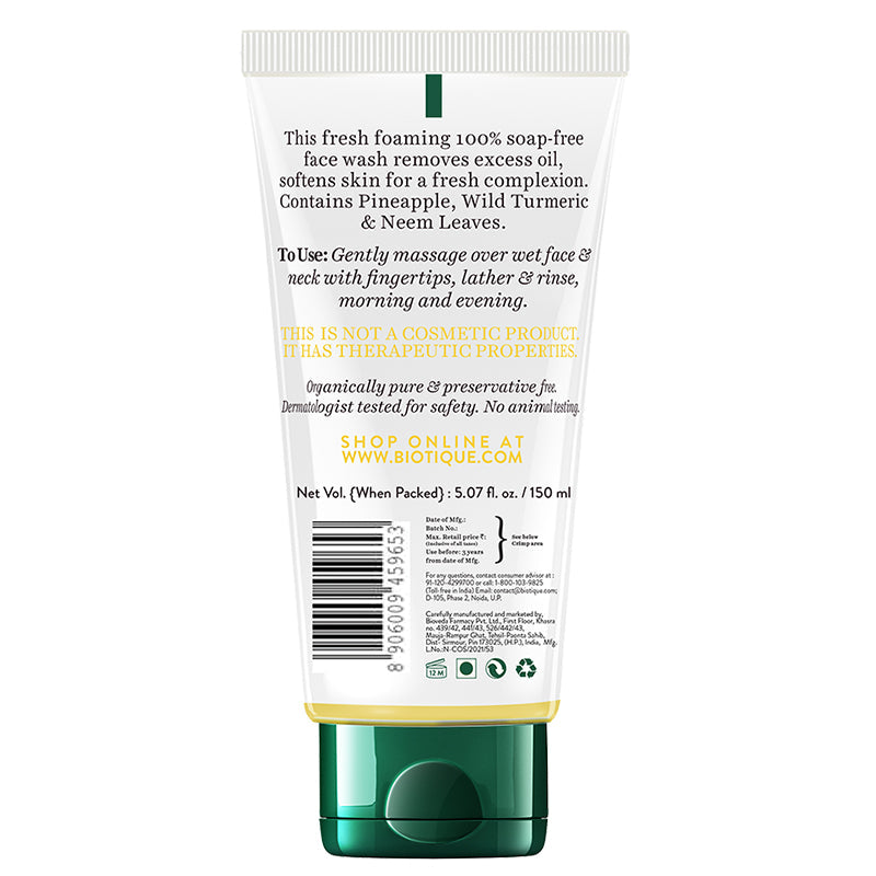 Pineapple Oil Control Foaming Face Wash