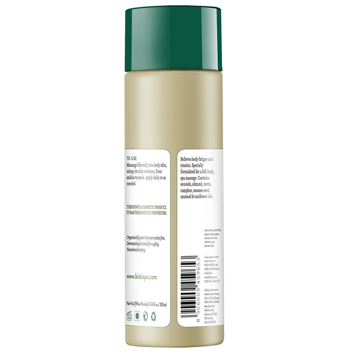 AVOCADO Stress Relief Body Massage Oil- 200ml