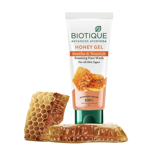 【Biotique】 Honey Gel Soothe & Nourish Foaming Face Wash｜ハニー ジェル Soothe Nourish フォーミング 洗顔料｜150ML